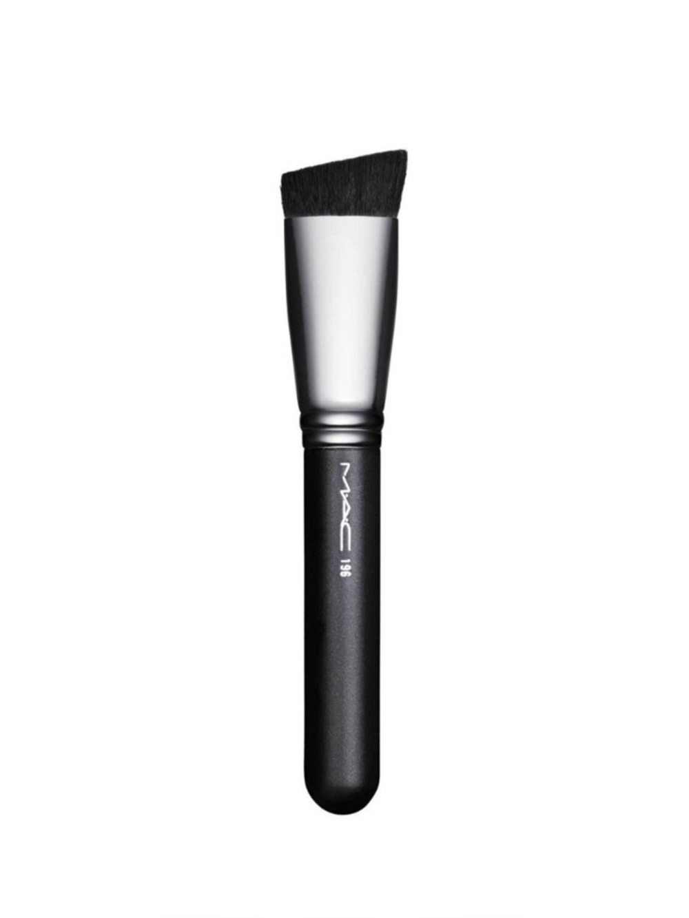 MAC Cosmetics Angled Duo Fibre Foundation Brush - Black & Silver